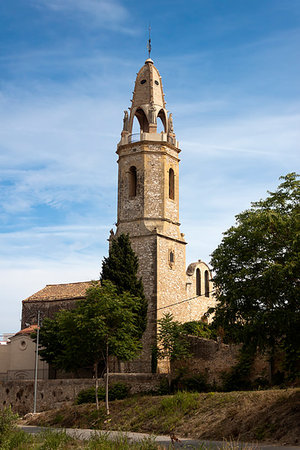 Catholic church of Sant Jaume. Creixell, Costa Dorada, Tarragona, Spain. Stock Photo - Budget Royalty-Free & Subscription, Code: 400-09274542