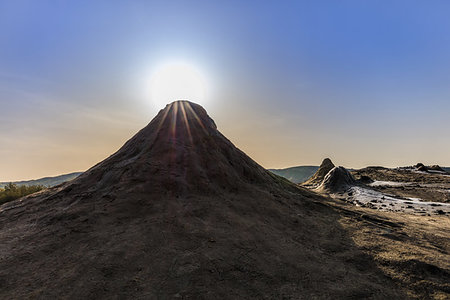 simsearch:400-06482097,k - sunrise in Mud Volcanoes. Buzau county, Romania Stock Photo - Budget Royalty-Free & Subscription, Code: 400-09274977