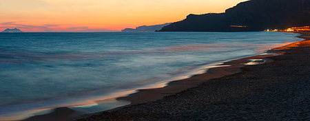 simsearch:400-07248217,k - Beautiful landscape with tropical sea sunset on the beach (Gaeta, Latina, Italy). Two shots stitch high-resolution panorama. Foto de stock - Royalty-Free Super Valor e Assinatura, Número: 400-09275523