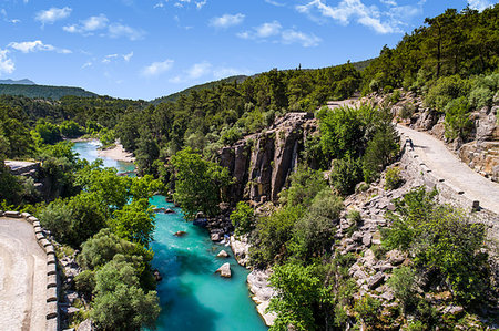 Aerial photo of Koprulu Canyon Beskonak Antalya Turkey Stock Photo - Budget Royalty-Free & Subscription, Code: 400-09273505