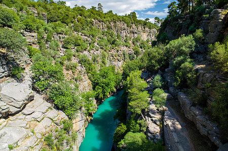 Aerial photo of Koprulu Canyon Beskonak Antalya Turkey Stock Photo - Budget Royalty-Free & Subscription, Code: 400-09273506