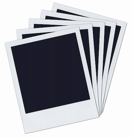 5 polaroid pictures fanned out. Stock Photo - Budget Royalty-Free & Subscription, Code: 400-03908288