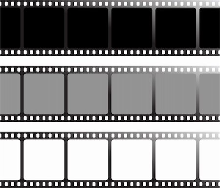 film reel picture borders - three variation of drawn film that can be used as a place holder Stock Photo - Budget Royalty-Free & Subscription, Code: 400-03908513