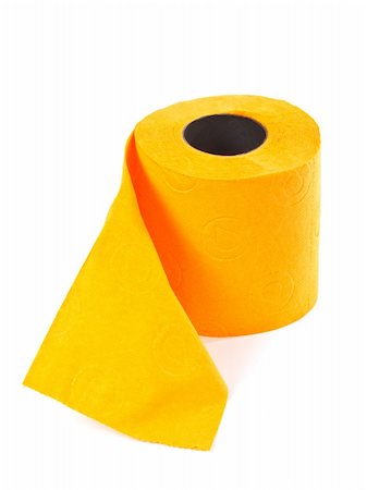simsearch:693-06325179,k - Roll of toilet paper with shadow on a white background Photographie de stock - Aubaine LD & Abonnement, Code: 400-03908533