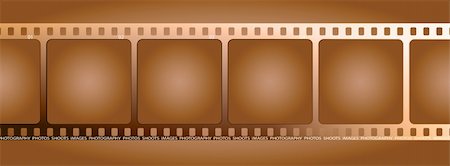 film reel picture borders - A single piece of film that can be used as a background or place holder for some images Stock Photo - Budget Royalty-Free & Subscription, Code: 400-03908857