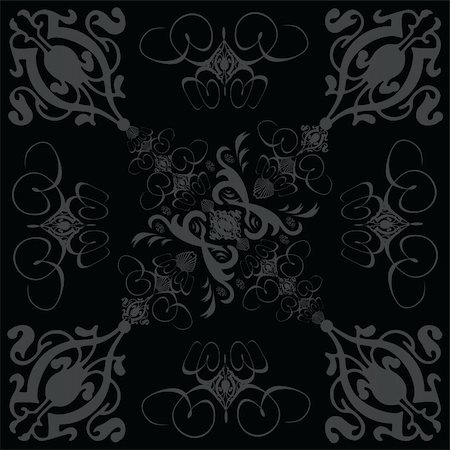 simsearch:400-04639858,k - a gothic style tile design in black and grey Stock Photo - Budget Royalty-Free & Subscription, Code: 400-03908868