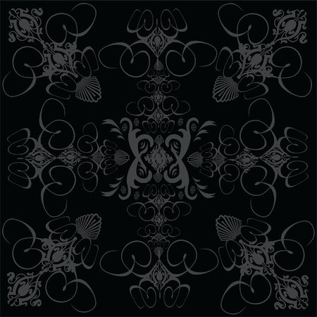 simsearch:400-04639858,k - A gothic black and grey tile design that repeats Stock Photo - Budget Royalty-Free & Subscription, Code: 400-03908873