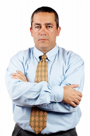 simsearch:400-04963726,k - Serious business man over a white background Stock Photo - Budget Royalty-Free & Subscription, Code: 400-03908953