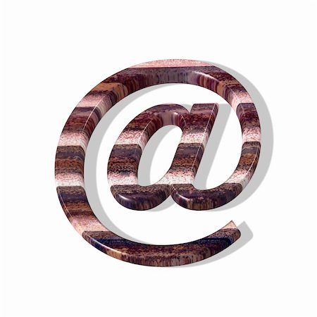 3d email symbol - computer generated clipart Stock Photo - Budget Royalty-Free & Subscription, Code: 400-03909203