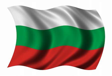 simsearch:400-06202298,k - Flag of Bulgaria waving in the wind - clipping path included Photographie de stock - Aubaine LD & Abonnement, Code: 400-03909865