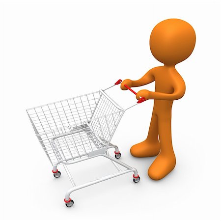 simsearch:695-03374968,k - Person with a shopping cart. Stock Photo - Budget Royalty-Free & Subscription, Code: 400-03914039