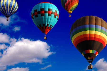 simsearch:400-04303416,k - Hot Air Balloons racing in the sky Stock Photo - Budget Royalty-Free & Subscription, Code: 400-03914698