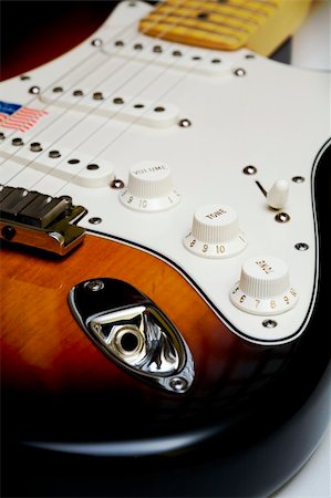 cool electric guitar Foto de stock - Super Valor sin royalties y Suscripción, Código: 400-03914712