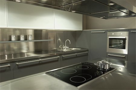simsearch:400-04494971,k - Modern design kitchen Stock Photo - Budget Royalty-Free & Subscription, Code: 400-03914884