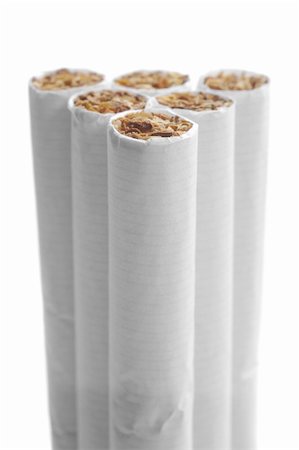 6 cigarettes isolated over white background Stock Photo - Budget Royalty-Free & Subscription, Code: 400-03914967