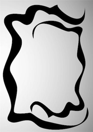 simsearch:622-06548885,k - Two swirling black lines against a gradient silver background. Foto de stock - Super Valor sin royalties y Suscripción, Código: 400-03915288