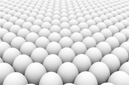 simsearch:400-04945068,k - 3d image of an egg army formation Stockbilder - Microstock & Abonnement, Bildnummer: 400-03915466