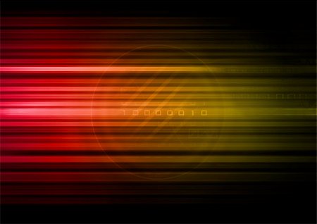 Dark modern background with colorful lines. Stock Photo - Budget Royalty-Free & Subscription, Code: 400-03915749