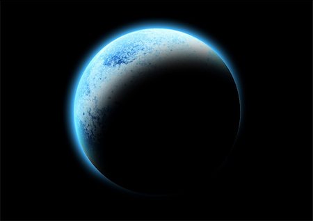 simsearch:400-03966356,k - A large blue planet in space. Stock Photo - Budget Royalty-Free & Subscription, Code: 400-03916352