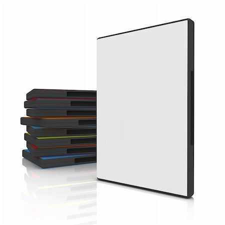 3d dvd case with blank cover Stock Photo - Budget Royalty-Free & Subscription, Code: 400-03917515