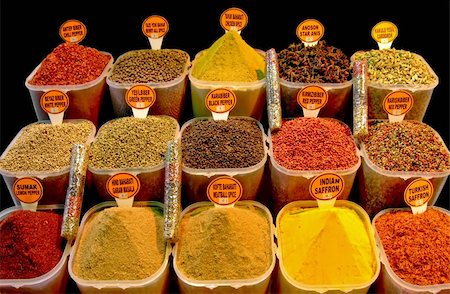 simsearch:652-03800193,k - Variety of spices from all over the world Photographie de stock - Aubaine LD & Abonnement, Code: 400-03918447
