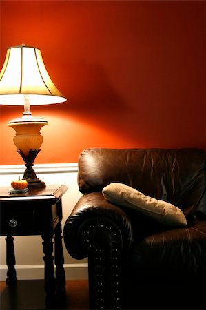 Close up on a Lamp and the Coush in a House Stock Photo - Budget Royalty-Free & Subscription, Code: 400-03919896