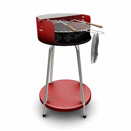 3D render of a barbecue Photographie de stock - Aubaine LD & Abonnement, Code: 400-03919922