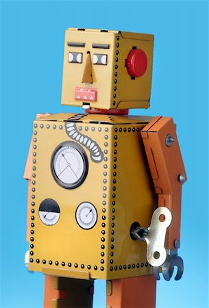 simsearch:400-07301158,k - Vintage Toy Robot Fotografie stock - Microstock e Abbonamento, Codice: 400-03910177