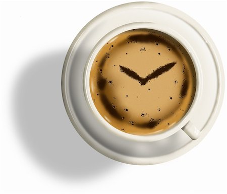 simsearch:600-02903816,k - coffee time (If you have acquired this image and you want other timetables, you write to me) Photographie de stock - Aubaine LD & Abonnement, Code: 400-03910928