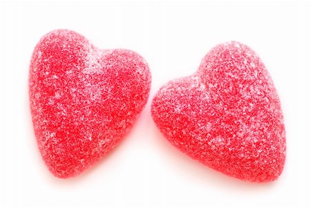 simsearch:649-03770423,k - Sugar candy Valentine's hearts isolated on white background Foto de stock - Super Valor sin royalties y Suscripción, Código: 400-03911123