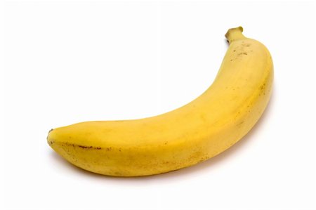 simsearch:695-05773119,k - Banana against white background Stock Photo - Budget Royalty-Free & Subscription, Code: 400-03911635