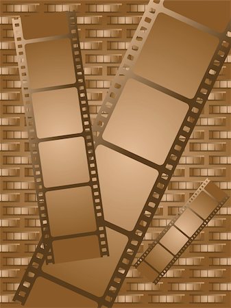 film reel - Some brown film that can be used as a background Foto de stock - Super Valor sin royalties y Suscripción, Código: 400-03911932