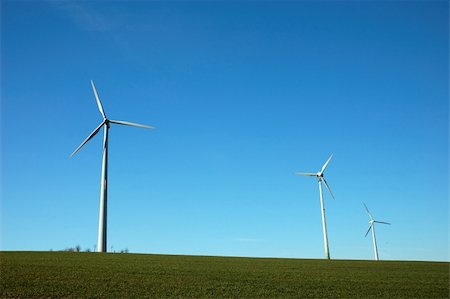 simsearch:400-03912255,k - Three Windturbines and blue Sky Stock Photo - Budget Royalty-Free & Subscription, Code: 400-03912109