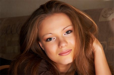 simsearch:6109-06781862,k - Glamour portrait of gorgeous girl, made with special very soft lighting. Stock Photo - Budget Royalty-Free & Subscription, Code: 400-03912257