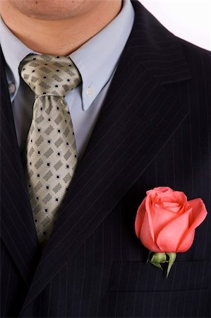 simsearch:400-05052227,k - Pink rose in the pocket of a groom. Stockbilder - Microstock & Abonnement, Bildnummer: 400-03912333