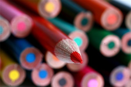 I tried to focus on the red color pencil while the depth of field was left shallow to blur out the other colour pencils. This is a conceptual shot wherein I have tried to portray an individual who is different from the crowd. Stock Photo - Budget Royalty-Free & Subscription, Code: 400-03912452