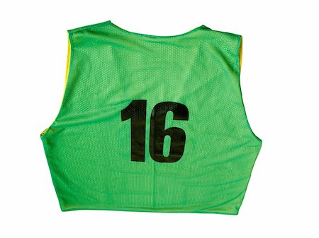 simsearch:400-08047261,k - A green sports jersey isolated on a white background Photographie de stock - Aubaine LD & Abonnement, Code: 400-03912631