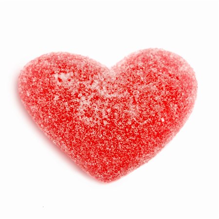 simsearch:649-03770423,k - Sugar candy Valentine's hearts isolated on white background Foto de stock - Super Valor sin royalties y Suscripción, Código: 400-03912717