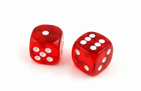 2 Dice close up- Seven Up Stock Photo - Budget Royalty-Free & Subscription, Code: 400-03912774