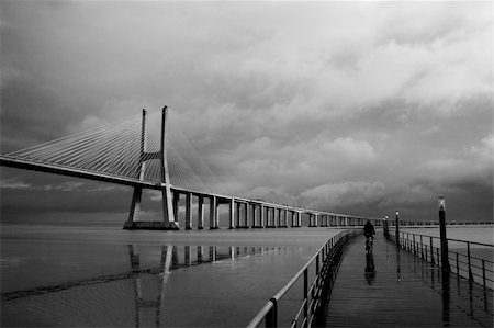 the bridge vasco da gama in lisbon portugal Stock Photo - Budget Royalty-Free & Subscription, Code: 400-03912972