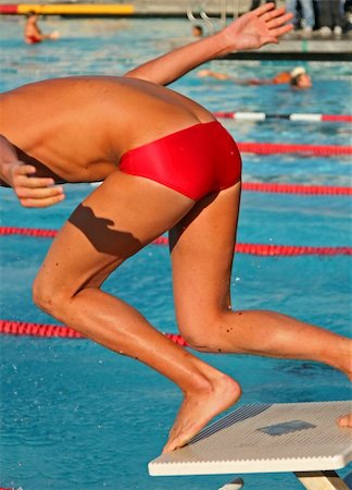 A high school swim meet and the athletes who compete for their school Stock Photo - Budget Royalty-Free & Subscription, Code: 400-03913172