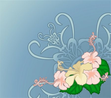 flower border design of rose - floral design element Stock Photo - Budget Royalty-Free & Subscription, Code: 400-03913364