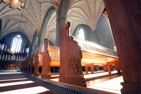 Inside Vadstena  cloister church, Sweden Photographie de stock - Aubaine LD & Abonnement, Code: 400-03913516
