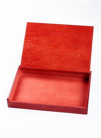 simsearch:600-07206658,k - Wood box empty on white background Fotografie stock - Microstock e Abbonamento, Codice: 400-03913941