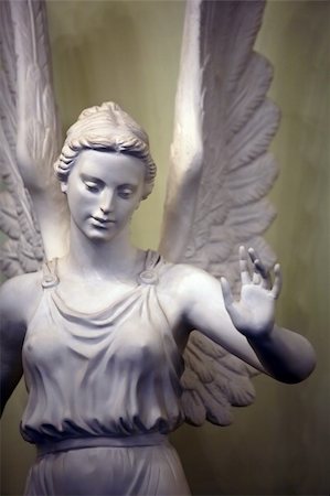 Statue of a sad angel from a stone Stock Photo - Budget Royalty-Free & Subscription, Code: 400-03924273