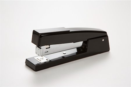 simsearch:400-03926032,k - Black stapler on white background. Stock Photo - Budget Royalty-Free & Subscription, Code: 400-03926026