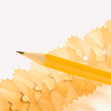 simsearch:400-03926032,k - Sharp pencil on spiral pencil shavings. Stock Photo - Budget Royalty-Free & Subscription, Code: 400-03926134