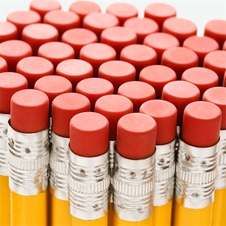 simsearch:400-03926032,k - Close up of group of pencil erasers. Stock Photo - Budget Royalty-Free & Subscription, Code: 400-03926148