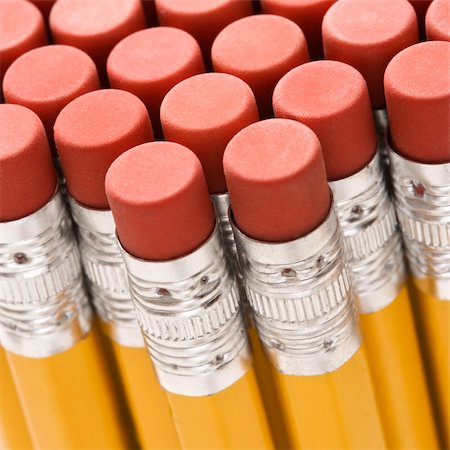 simsearch:400-03926032,k - Close up of group of pencil erasers. Stock Photo - Budget Royalty-Free & Subscription, Code: 400-03926149