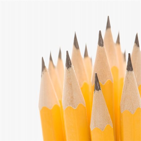 Close up of group of sharp pencils. Stockbilder - Microstock & Abonnement, Bildnummer: 400-03926141